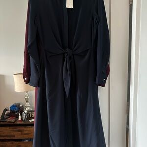 Elegant Navy Blue Women's Dress